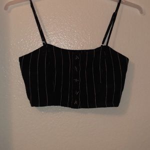 Black & White Crop Top